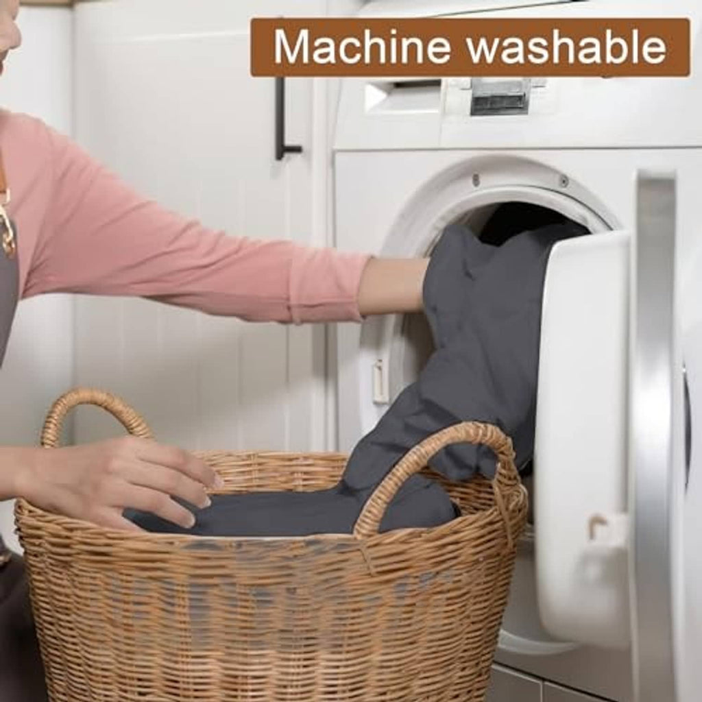 Gray fitted massage table sheets folded for machine washing