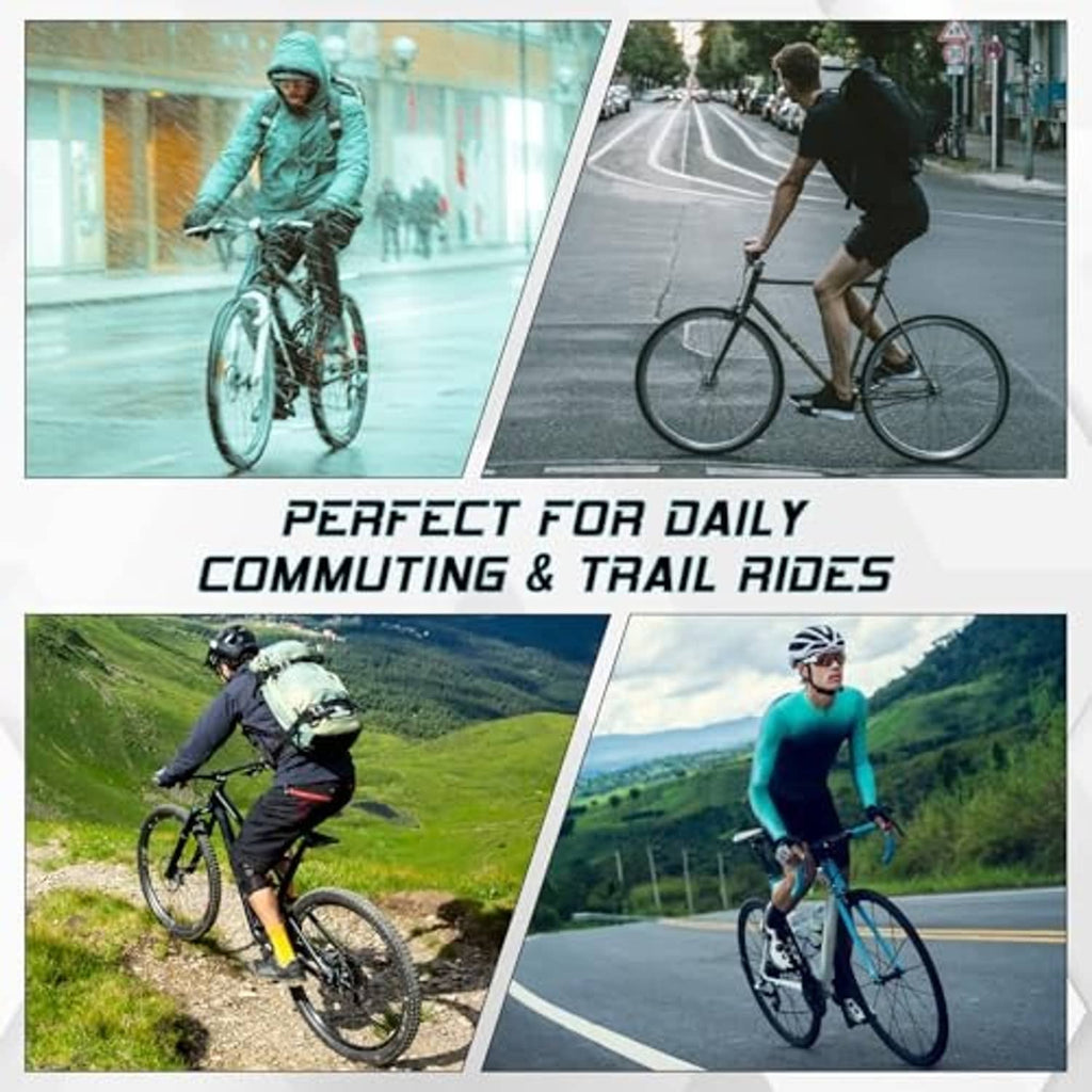 Mountain bikes shown using disc brake kit for commuting and trail riding