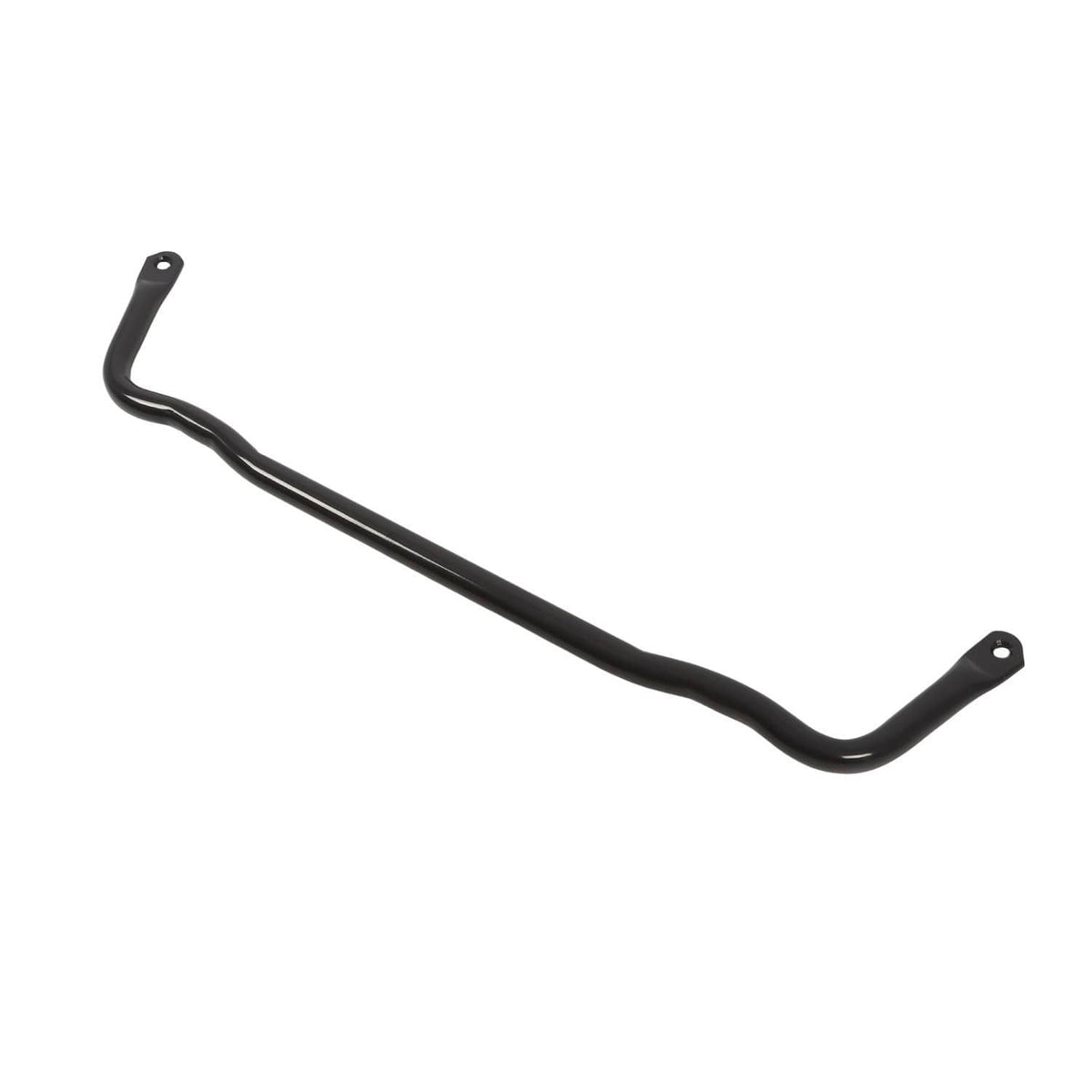 Black front stabilizer bar with two mounting tabs