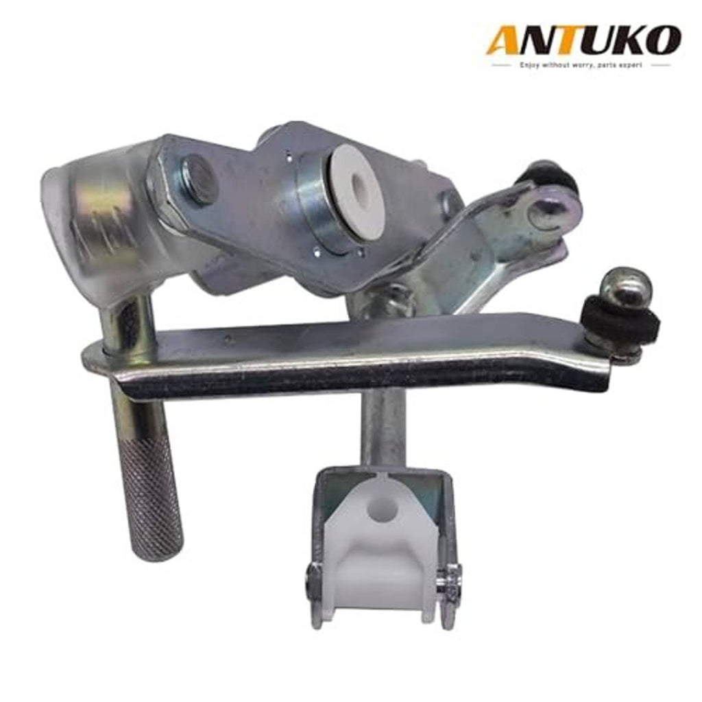 Manual shifter linkage equalizer with base plate and threaded pivot housing