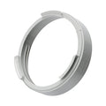 Gray AC exhaust hose coupler ring with snap clips, 5.9 in inside diameter