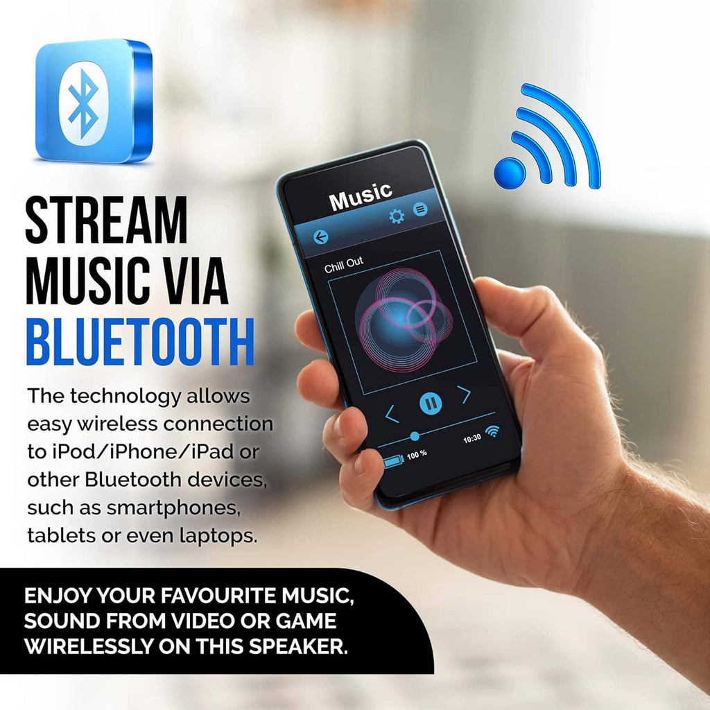 Philips portable CD cassette boombox with Bluetooth streaming, remote-ready design
