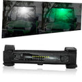 Black roll bar LED light bar with clear lens and two fabric mounting straps