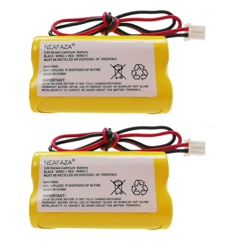 NEAFAZA yellow 3.6V Ni-Cd emergency light battery pack with red/black wires