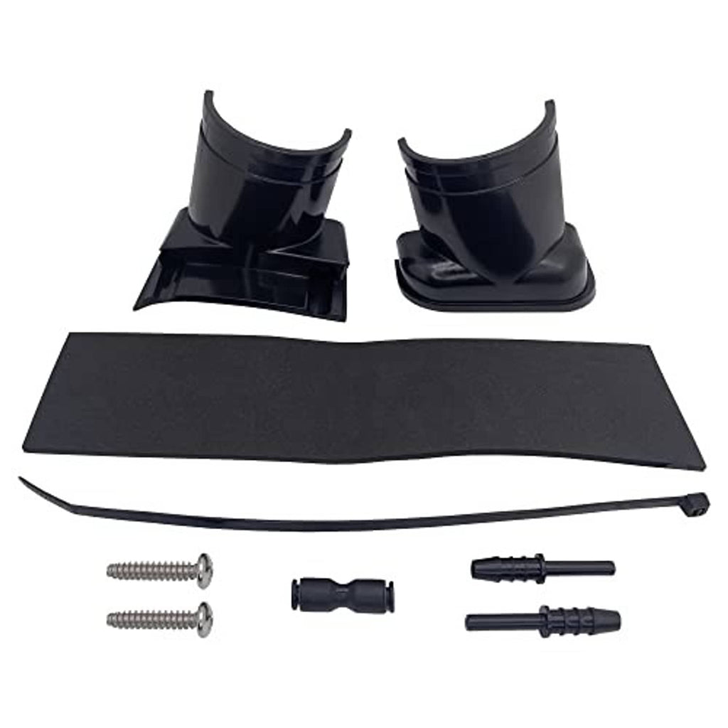 Black rigging kit replacement set with boots, mounting plate, cable and connectors