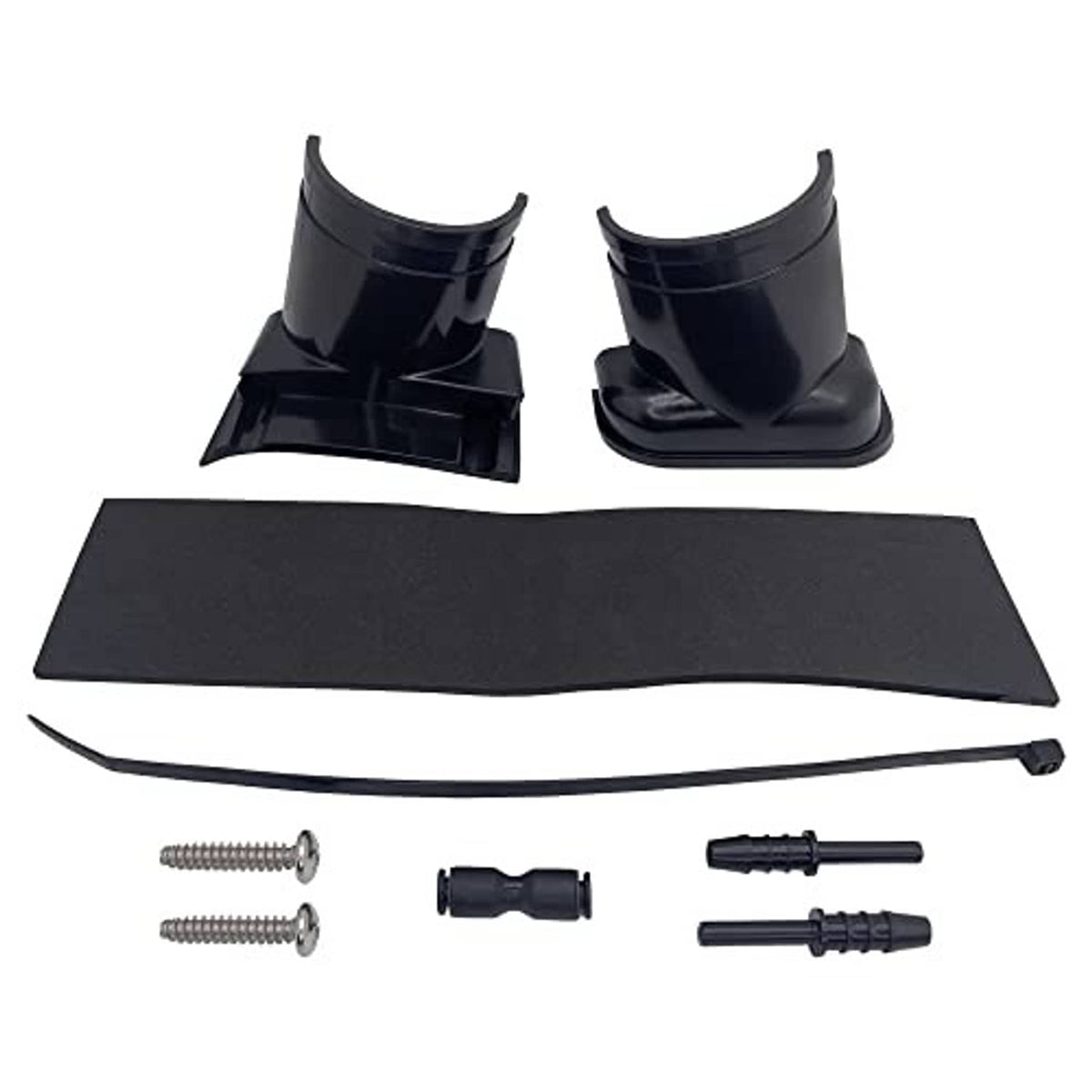 Black rigging kit replacement set with boots, mounting plate, cable and connectors