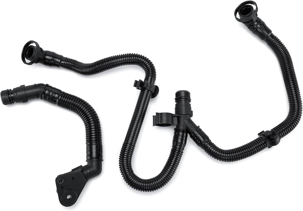 Black vent hose set with small plastic sensor fittings