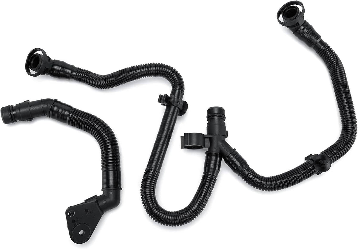 Black vent hose set with small plastic sensor fittings