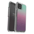 Google Pixel 4 clear case with purple-to-green gradient, raised camera cover