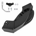 Black mulching plug kit with mounting bracket, hardware, and L-shaped wrench pieces