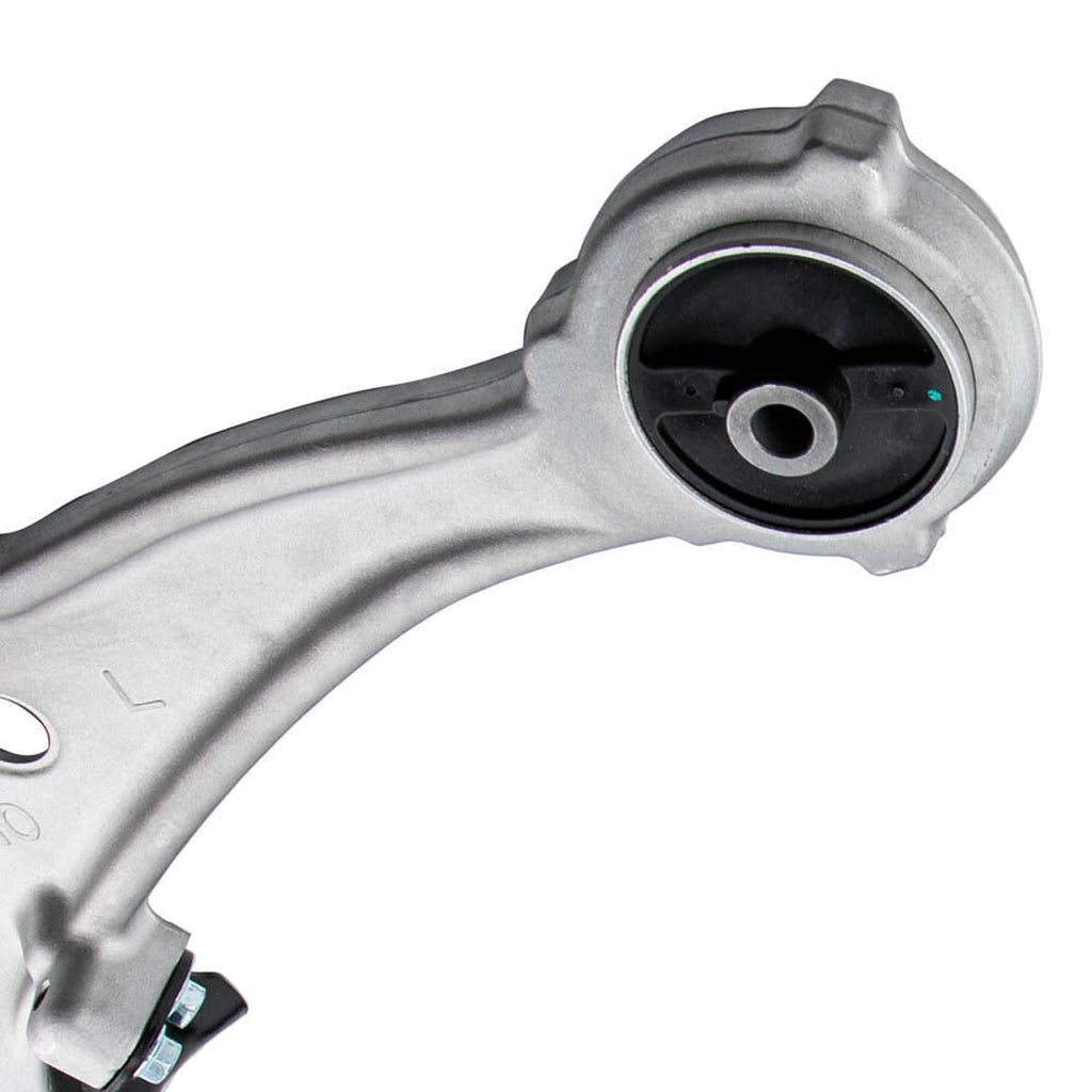 Front lower control arm bushing and ball joint housing with black insert