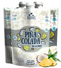 Pina colada cocktail mix pouches, three-pack with blue caps and front pouch art