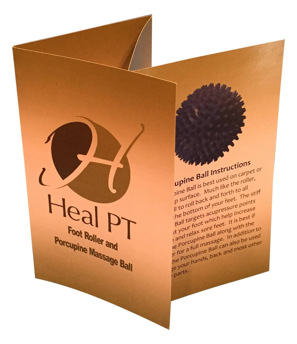 HealPT foot massage roller and porcupine ball product box