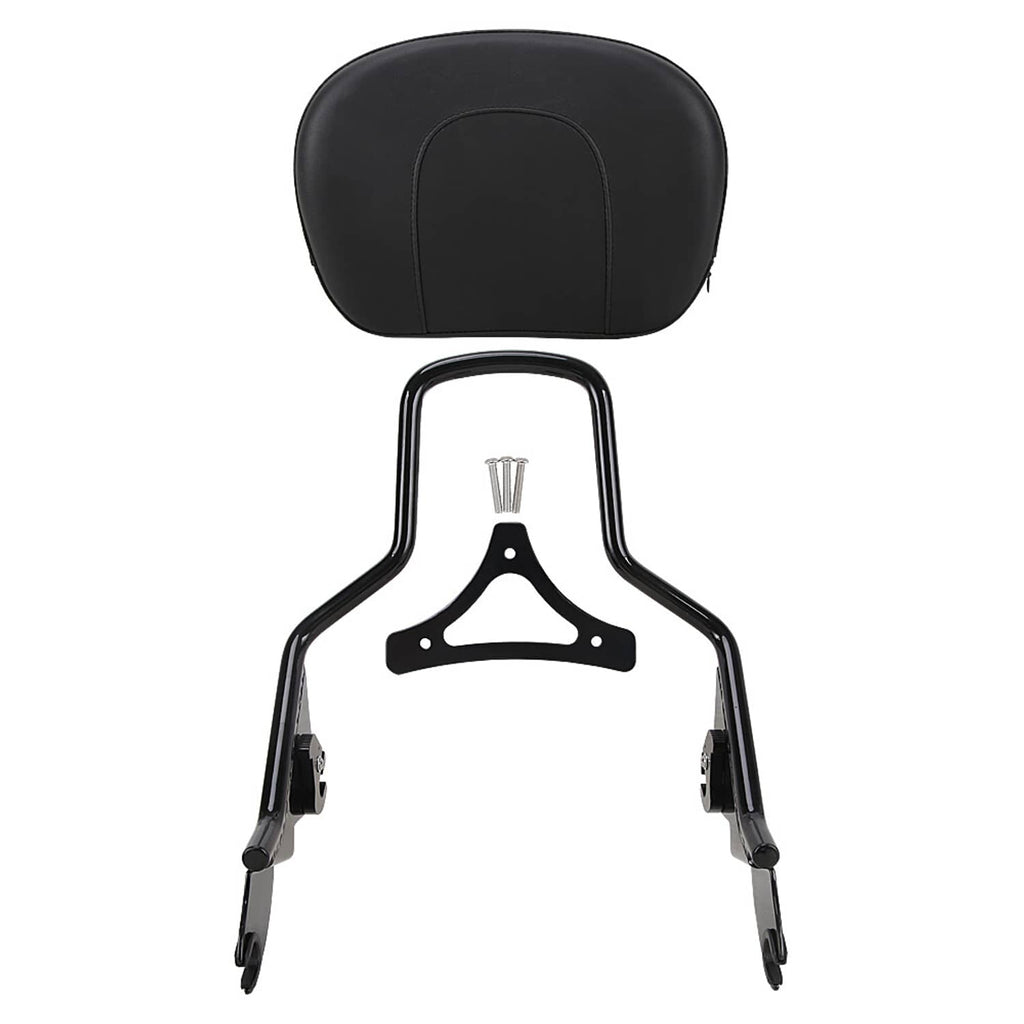 RivetOak Fit For Harley Touring Road Street Glide 09-24 Backrest Sissy Bar Luggage Rack
