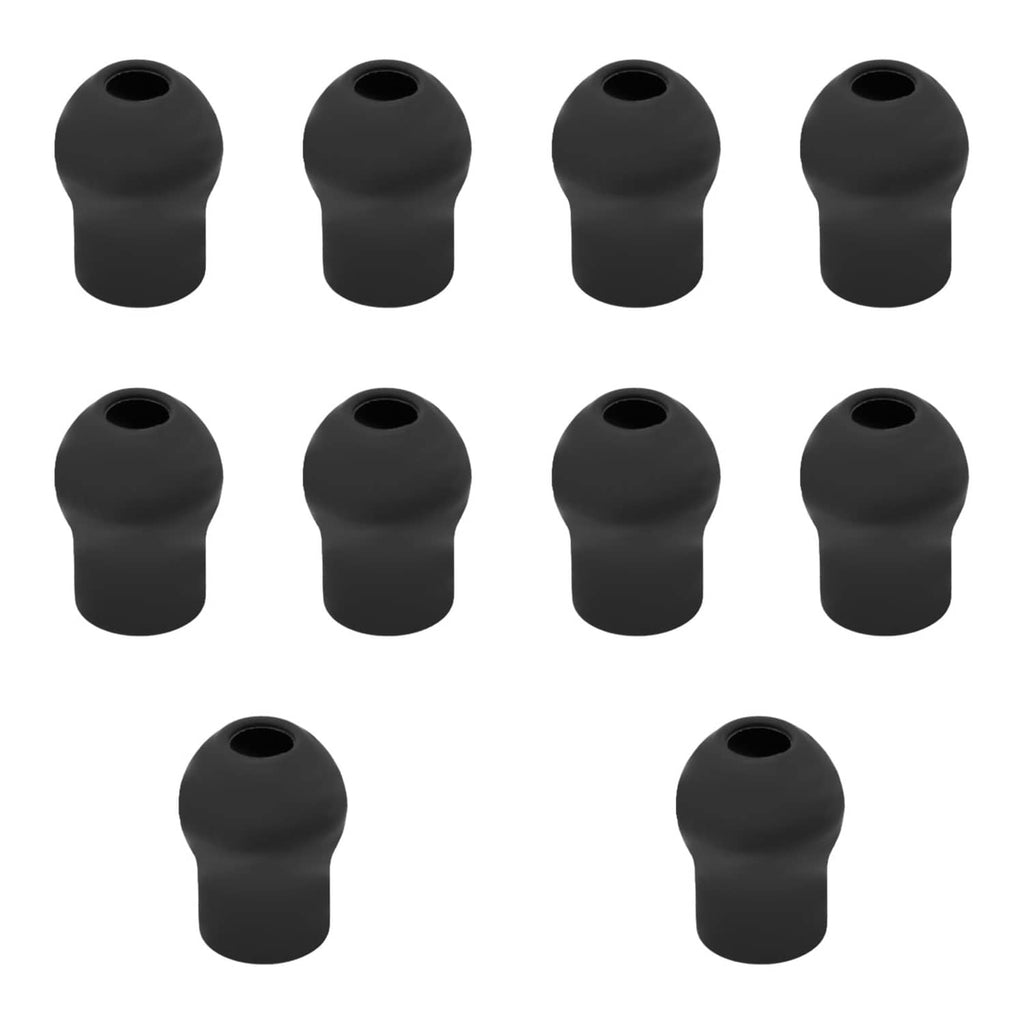 10pcs black soft silicone stethoscope ear tips, replacement set