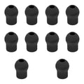 10pcs black soft silicone stethoscope ear tips, replacement set