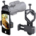 Smartphone telescope camera adapter with adjustable clamp mount