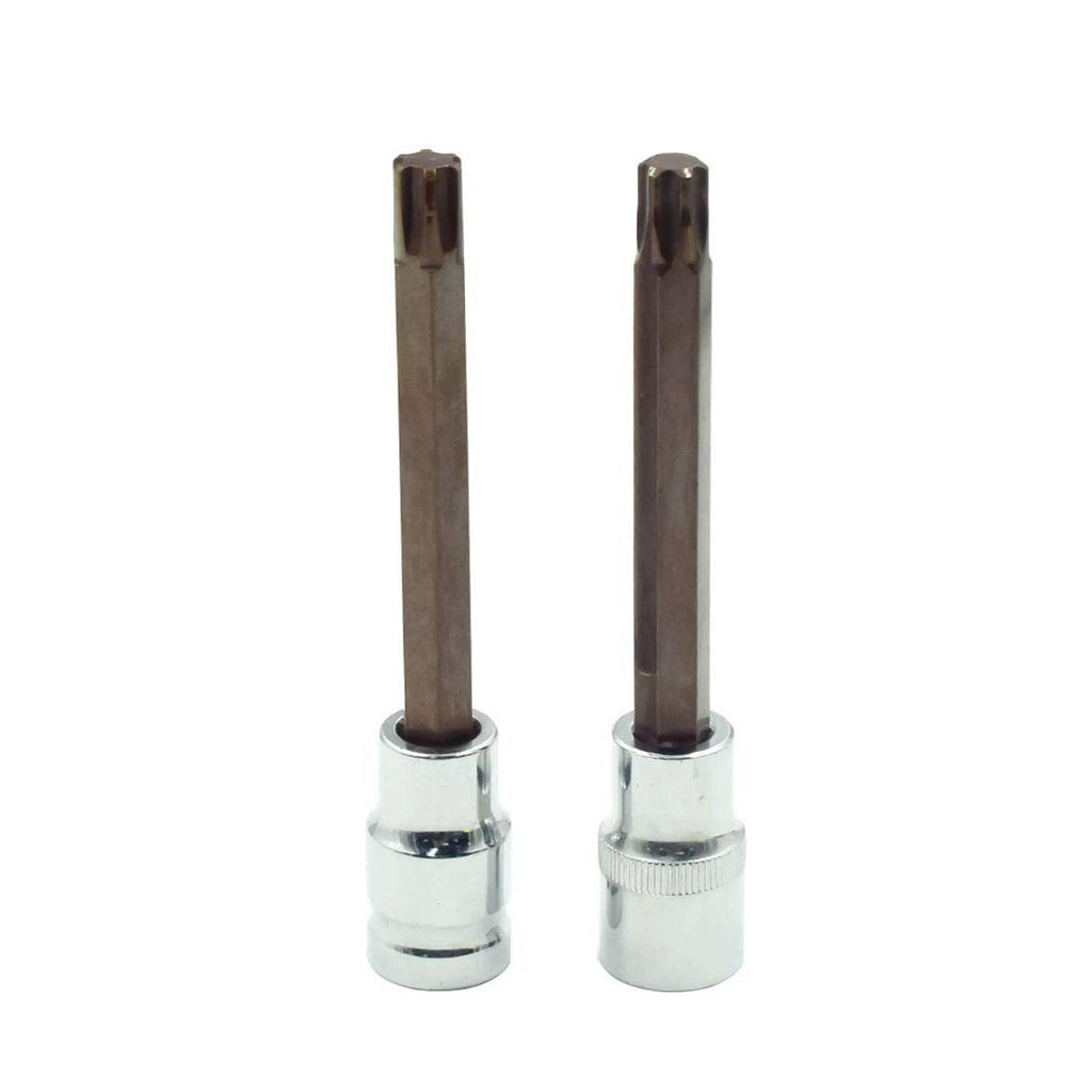 Torx socket set, T52 steel 125mm long, 1/2 in drive, two-piece