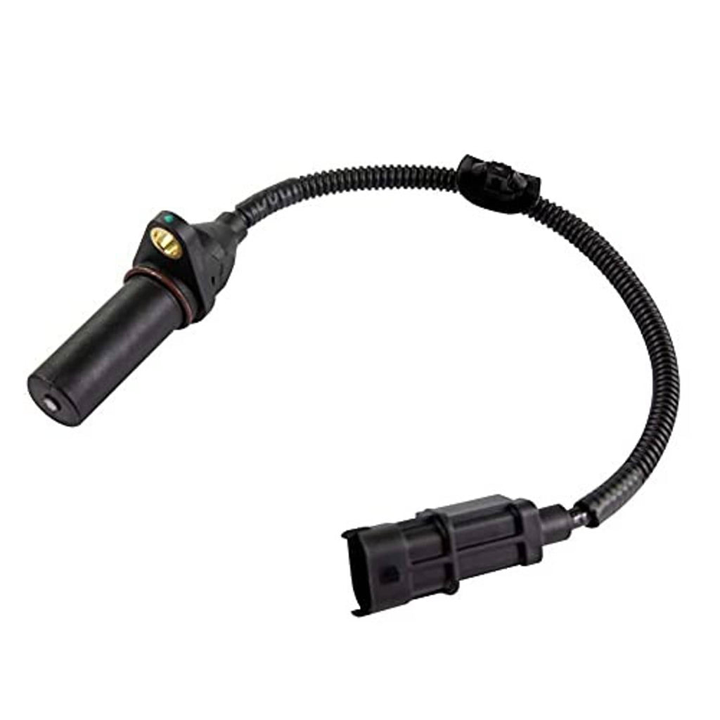 Crankshaft position sensor wiring harness with sensor body and plug end