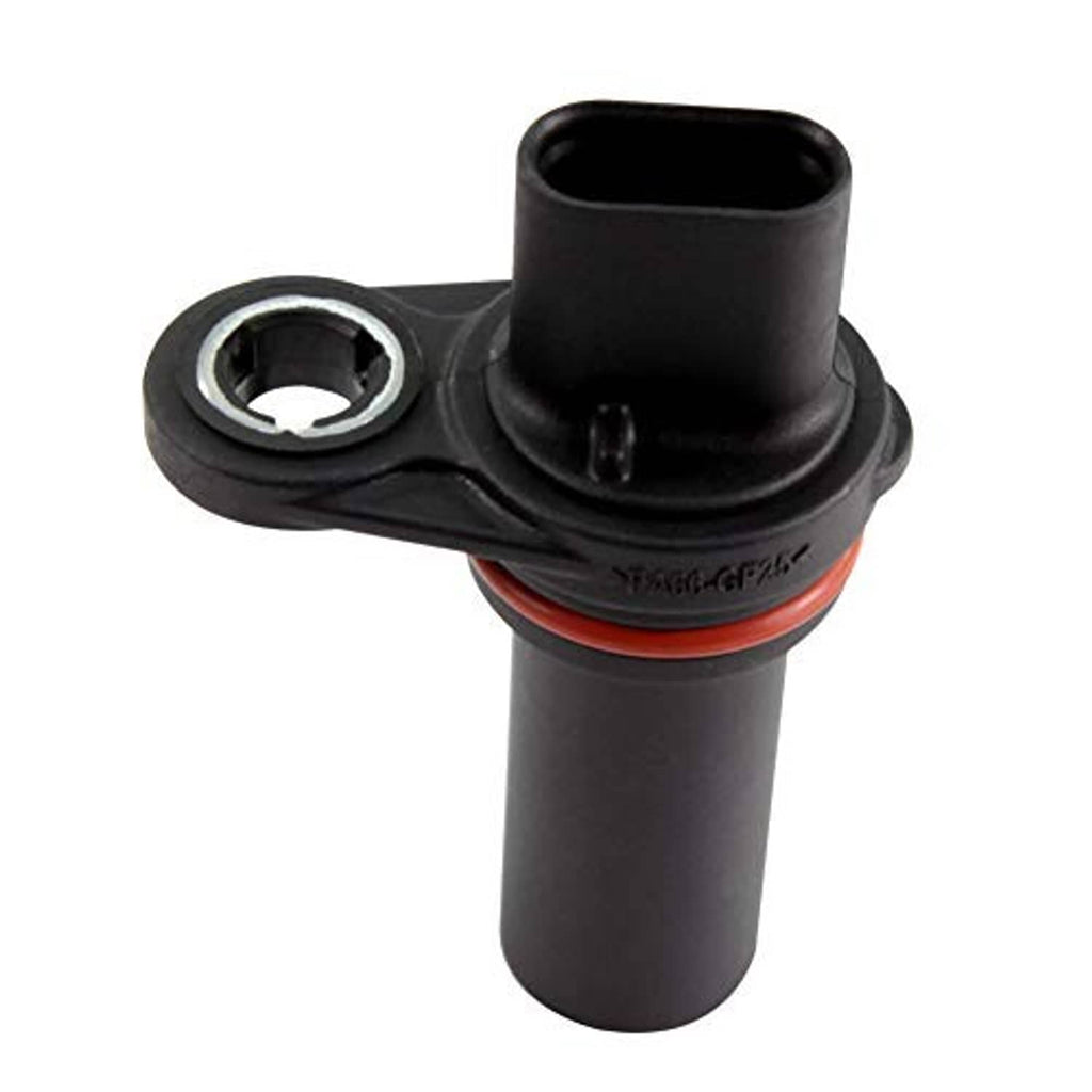 Crankshaft position sensor with black cap, side bracket, and red sealing band