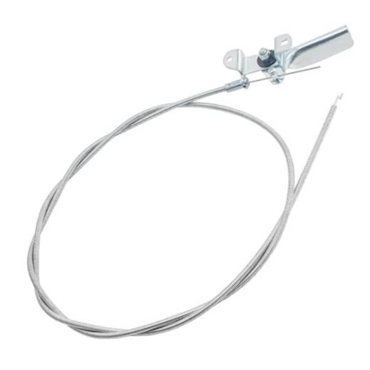 Universal throttle control cable with metal lever and mounting bracket