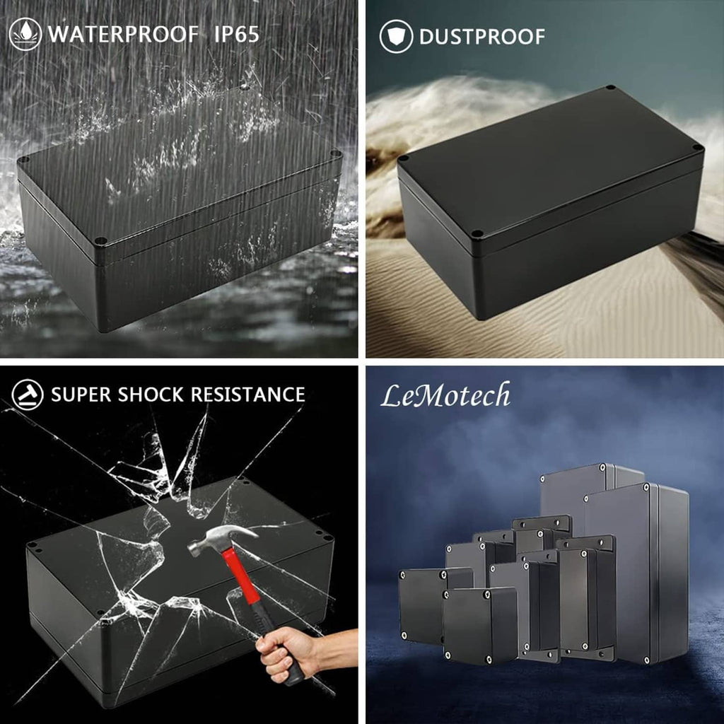 LeMotech IP65 waterproof dustproof electrical enclosure feature collage