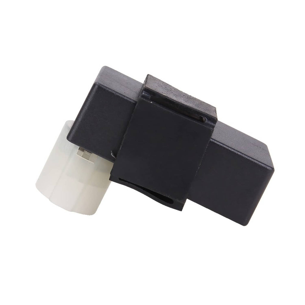 CDI ignition module connector side with white plastic insert and black cover