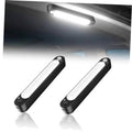 Wireless trunk interior light bar, two-pack, black housing with bright white LED strip