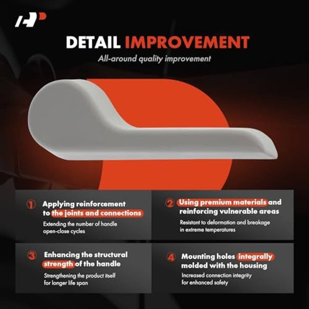 Gray seat recliner adjustment handle, smooth molded shape for secure front right seating
