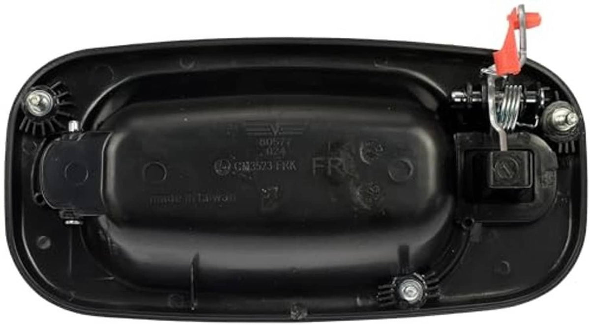 Front exterior door handle inner mechanism with mounting clips