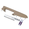 Beige front driver side armrest repair kit with mounting clips and fasteners