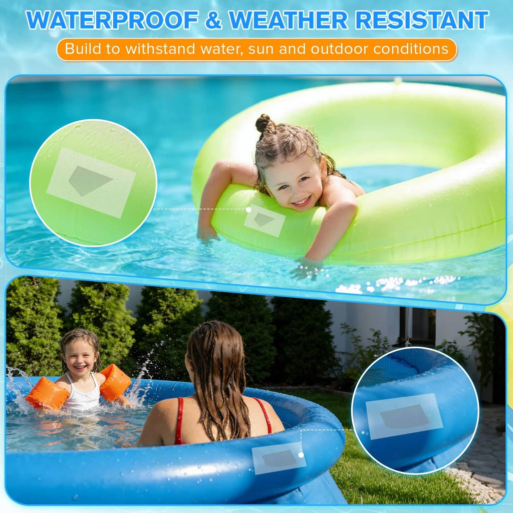 Waterproof repair tape for outdoor use on inflatable pool and water toys