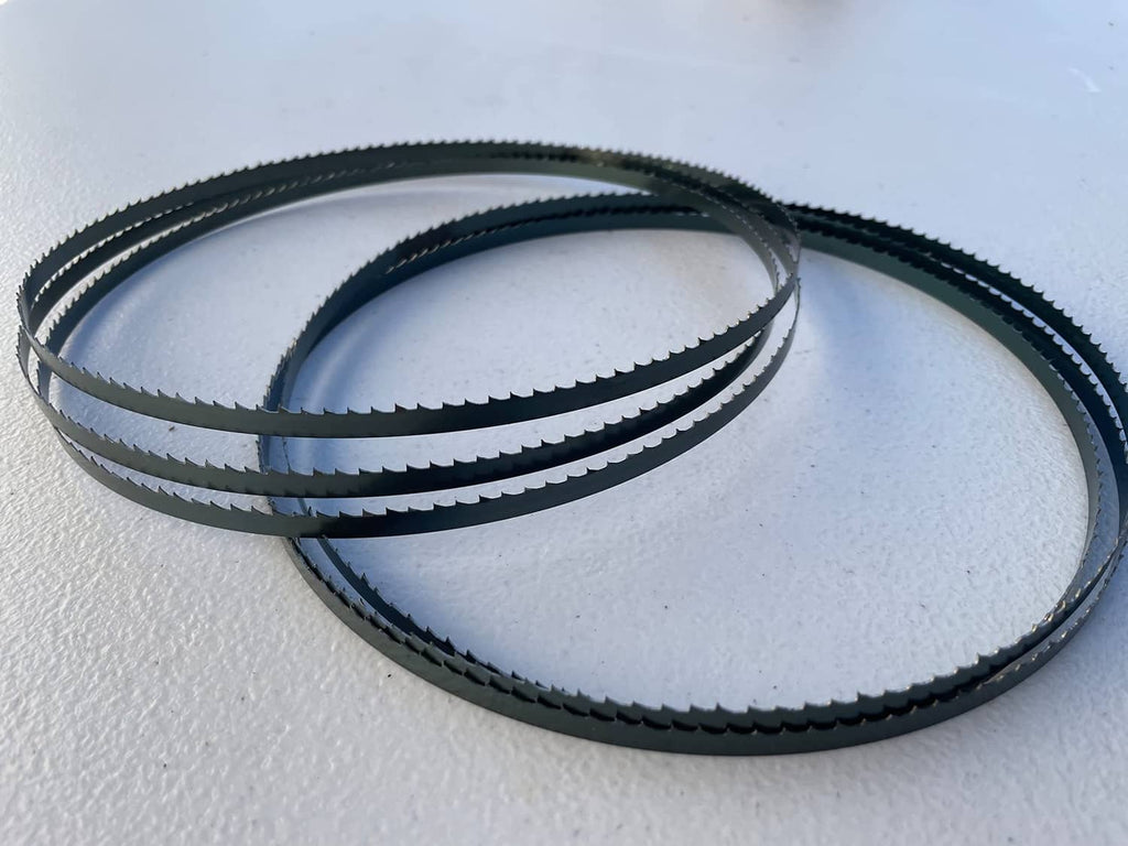 AYAO 2-pack band saw blades, two dark loops with toothed edge