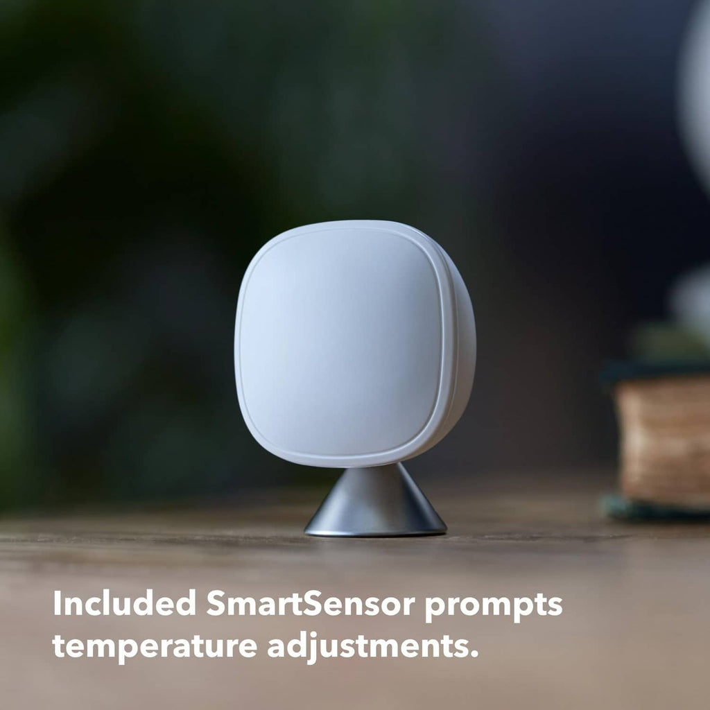 White SmartSensor temperature monitor on a stand base
