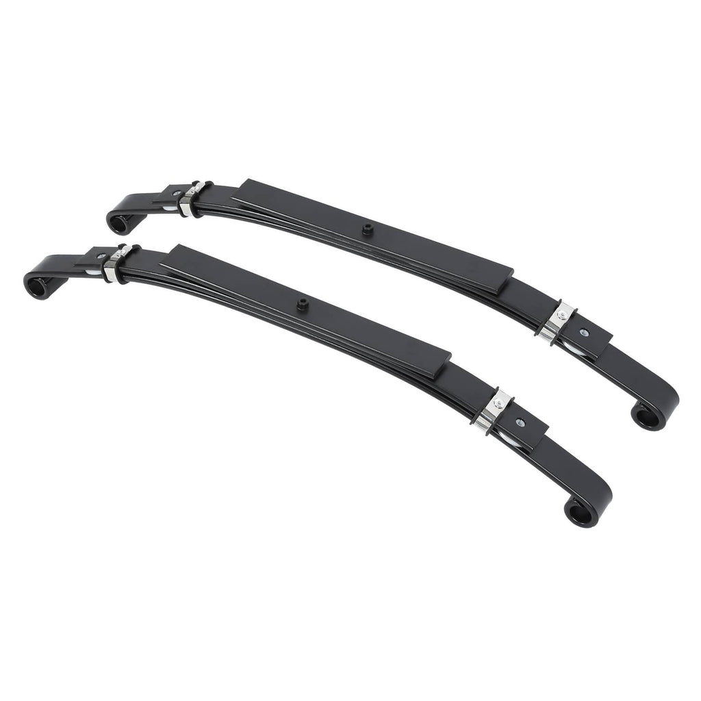 Black steel A-arm lift kit with mounting brackets and pivot bushings, no hardware shown