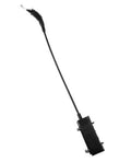 Hood release cable with black sheath and connector end for left driver side