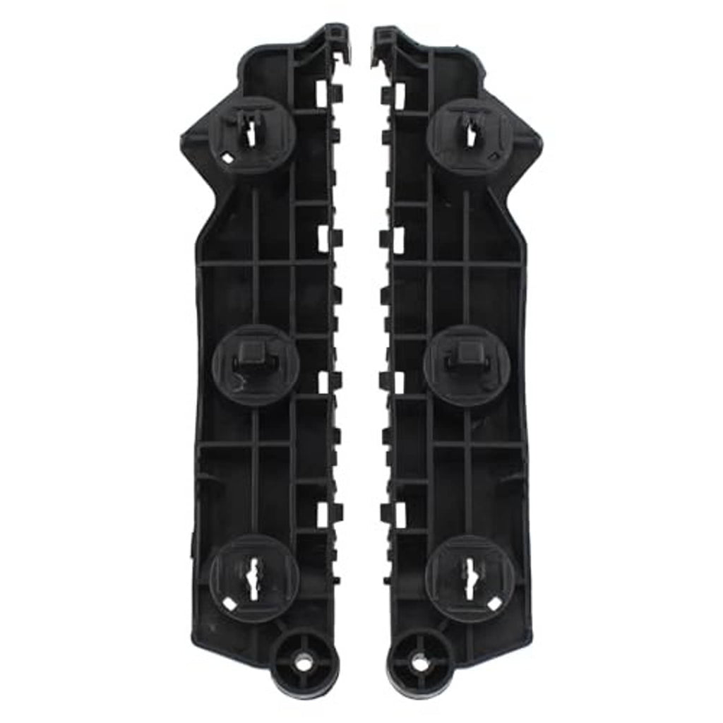 Front bumper bracket pair, black plastic inside structure with several circular grommet holes.