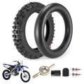 All-terrain tire and inner tube set, black tire with inflated inner tube