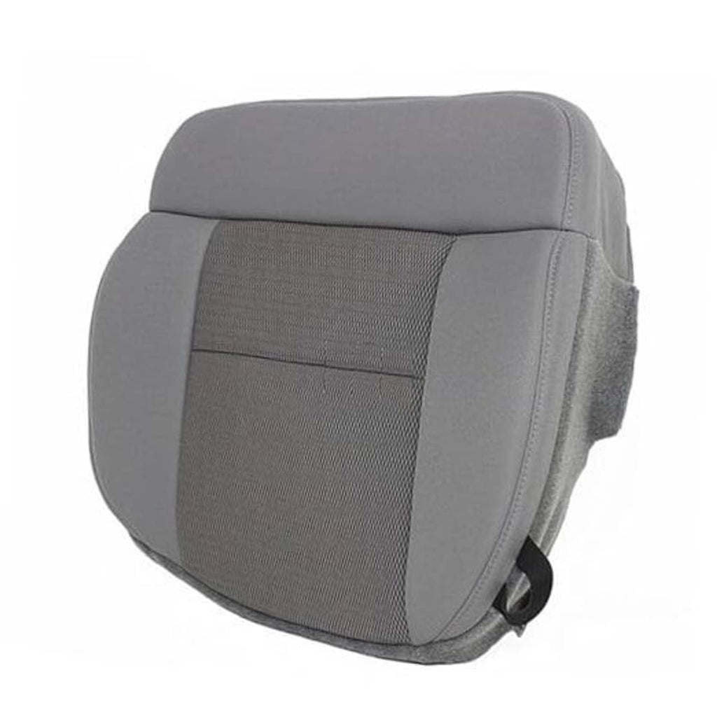 Flint gray perforated cloth front seat bottom cover, driver-side