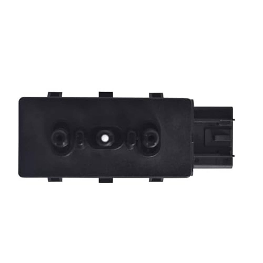 Black power seat switch module side view with three round ports and connector