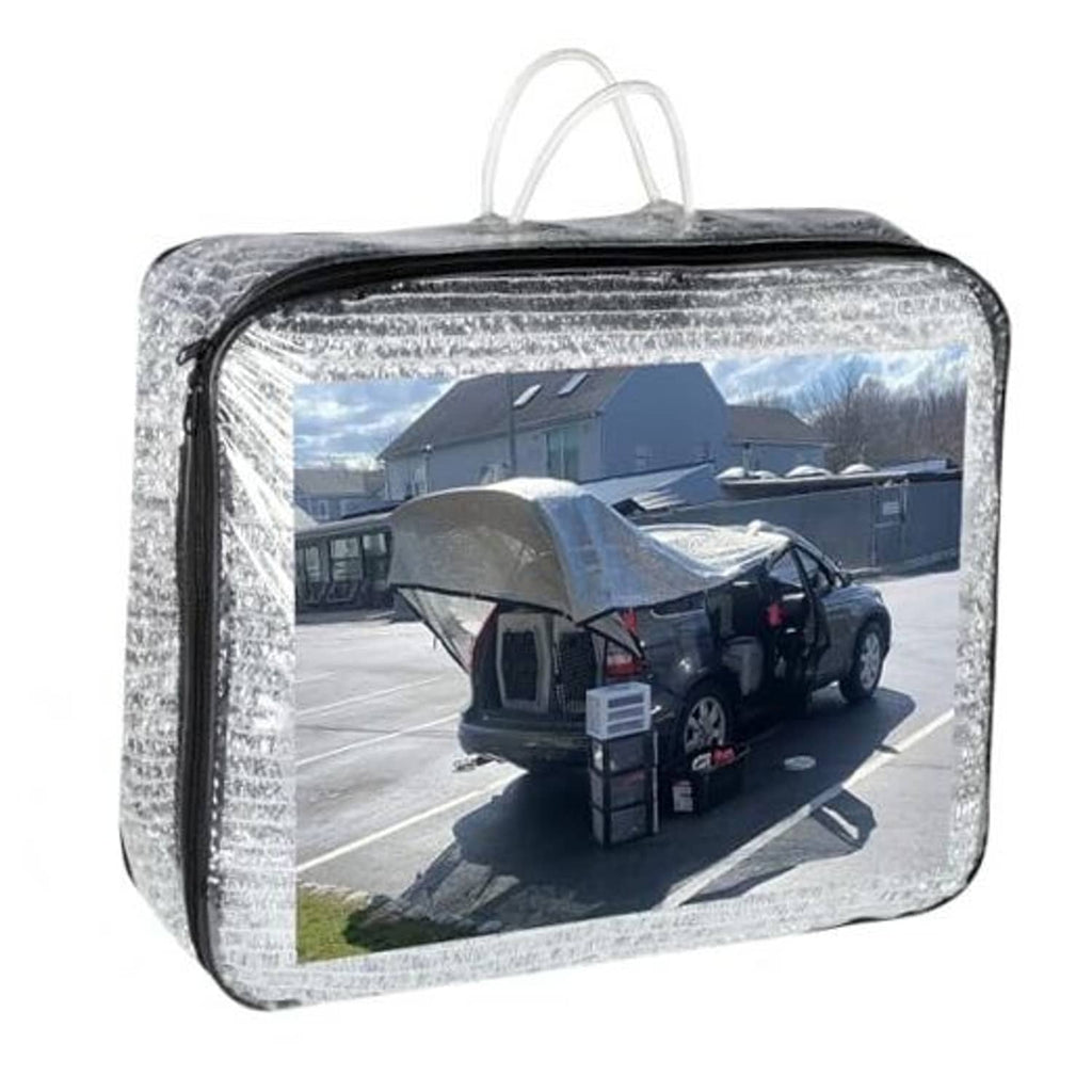 Reflective silver aluminet shade cloth cover with carrying bag and handles