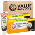 ARM & HAMMER Essentials fluoride-free whitening toothpaste value pack of 4, clean mint