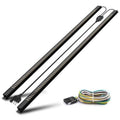 54-inch foldable LED light bar kit with black housing and wiring harness
