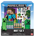 Minecraft art craft kit set in box with crayons, markers, notebook and stickers