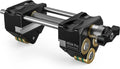 Black chisel sharpening jig with spring guide rod and rotating roller clamp