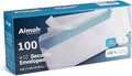 Boxed #10 security self-seal envelopes, no window; white with blue pattern, 100-pack