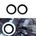 2-piece black inlet and outlet seal set with two round gaskets