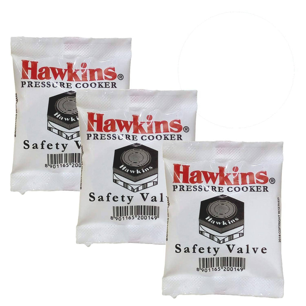 Hawkins pressure cooker safety valve sachet, small silver foil pack with label