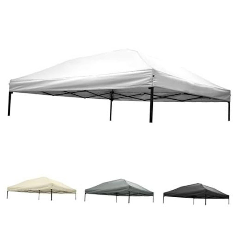 10x10 canopy replacement top, white fabric roof with four side frame posts