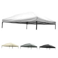 10x10 canopy replacement top, white fabric roof with four side frame posts
